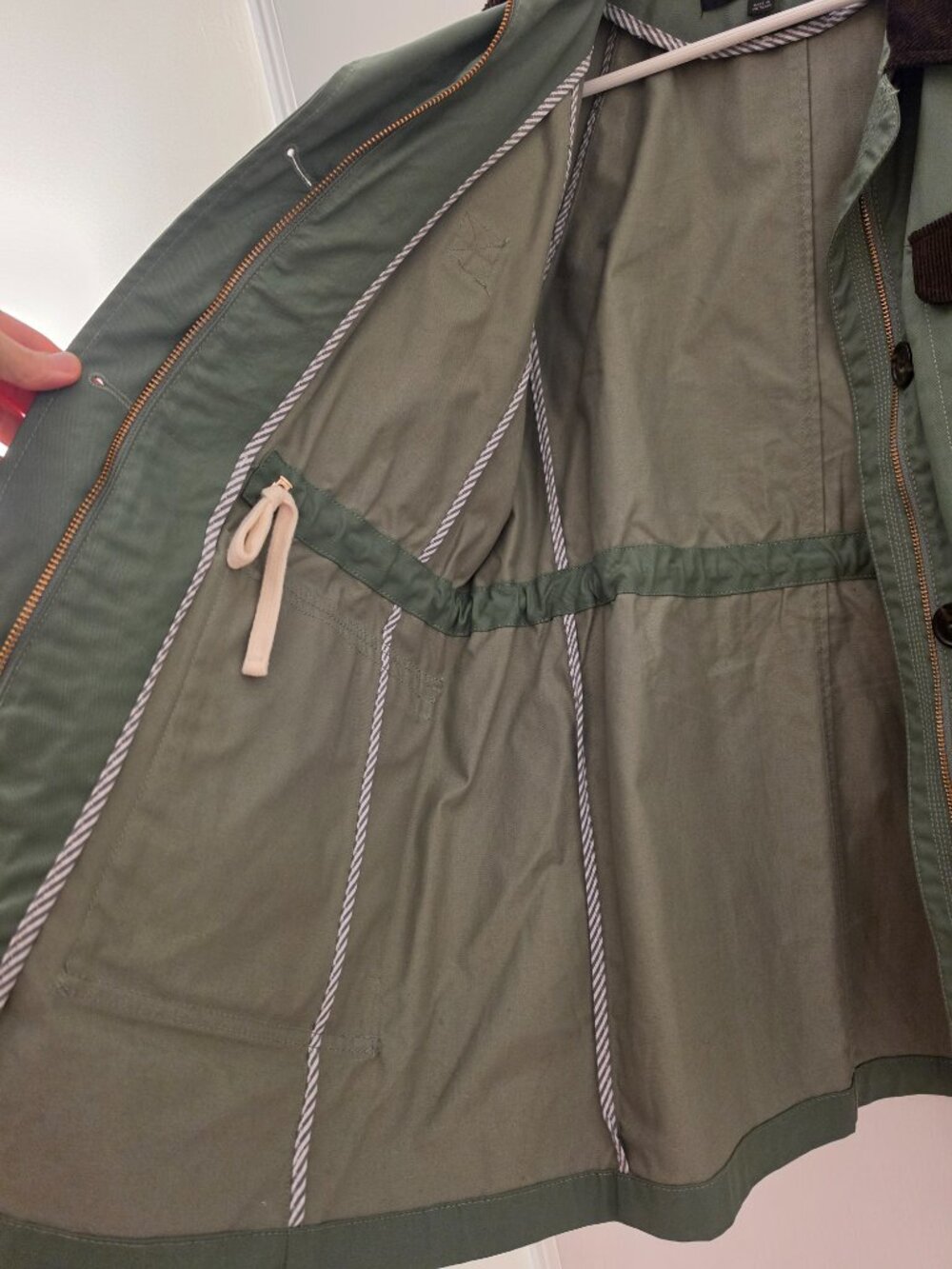 J Crew classic field jacket, waxed parka, utility barn jacket - Picture 5 of 7